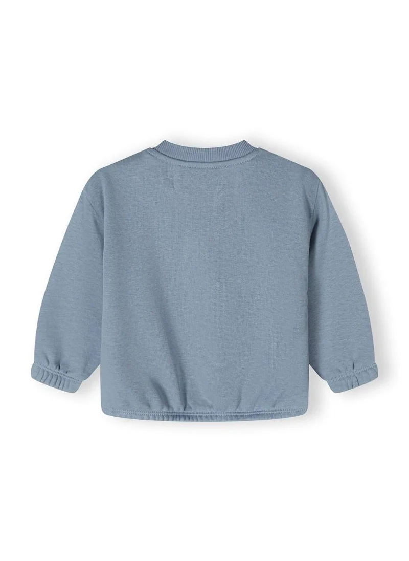 MINOTI Boys long sleeve sweatshirt jogger set blue